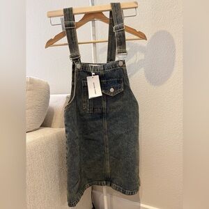 Stylish Gray Denim Mini Dress